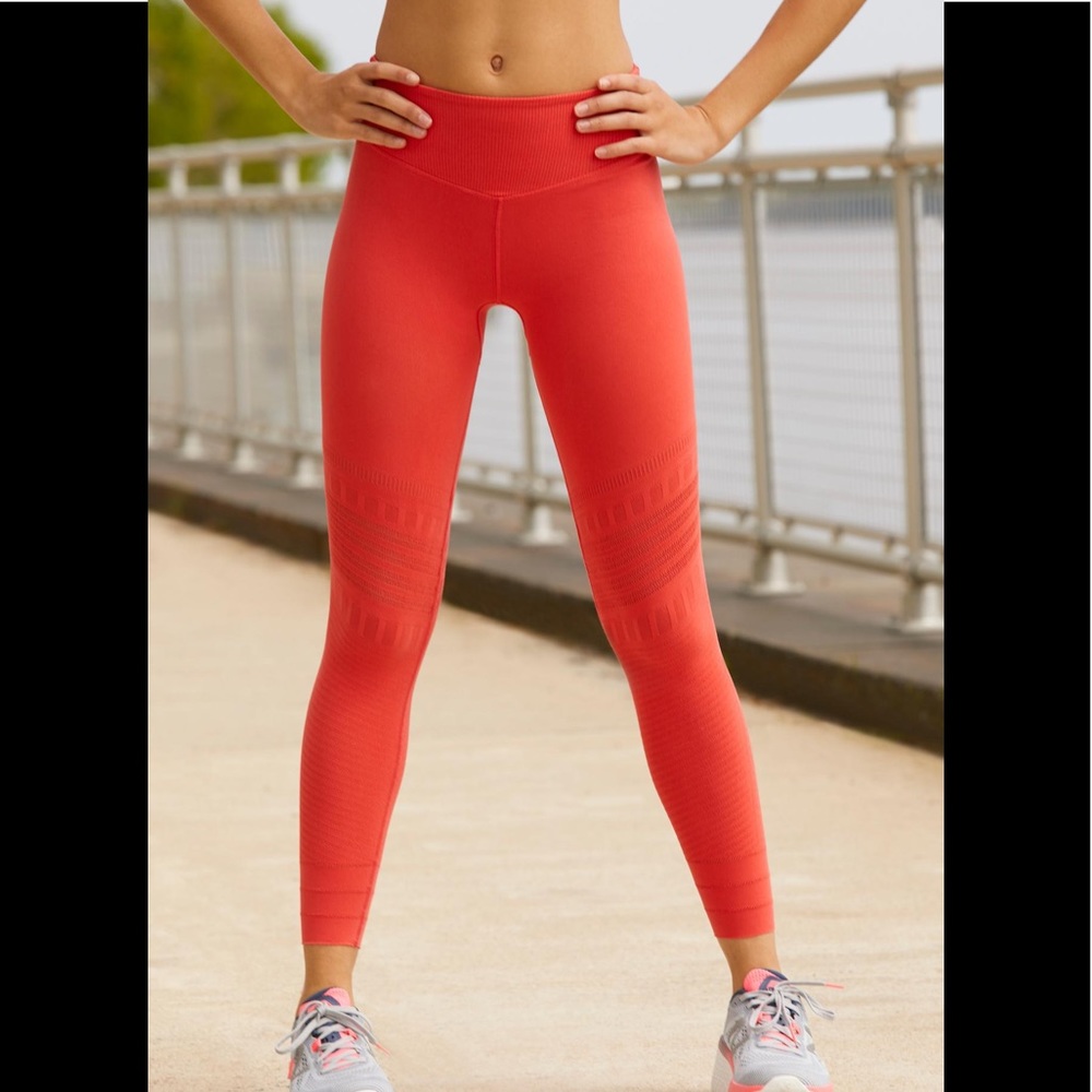 Free People Movement Gone Adrift Red Leggings - Picture 2 of 4